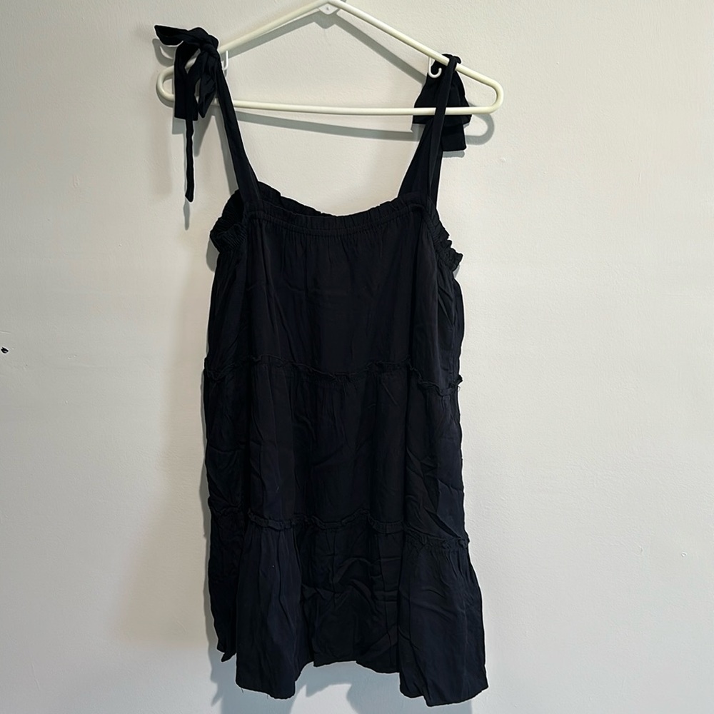NWOT The Lace Cactus Black Babydoll Dress - Large
